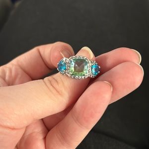 Bomb party og ring, size 7